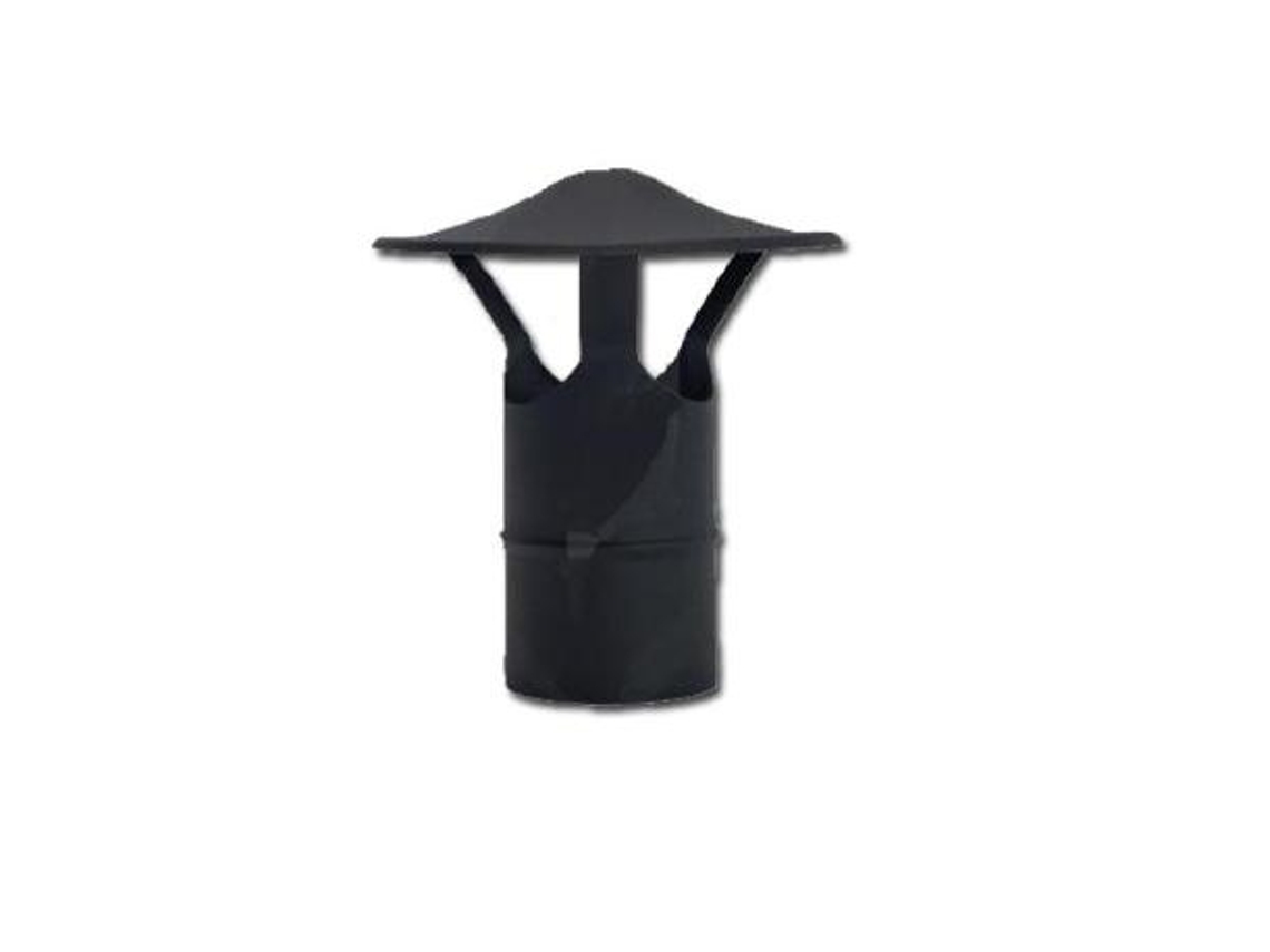 Estufa pellet sombrero chino vitrificado 80 mm pvterc080