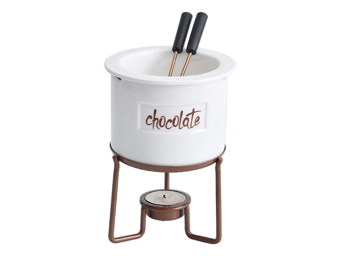 Olla de cerámica para fundir chocolate blanco Slowmoose de 6 piezas