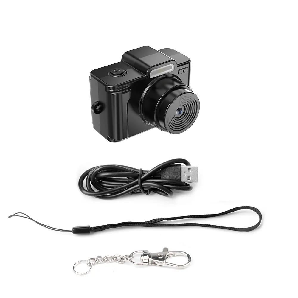(cámara - Sin Tarjeta De Memoria) Mini Cámara Hd 1080p Con Pantalla, Admite Tarjeta Tf, Mini Cámara Para Niños.