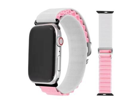 Correa Loop Alpine para Apple Watch Series 6 40mm Blanco y Rosa