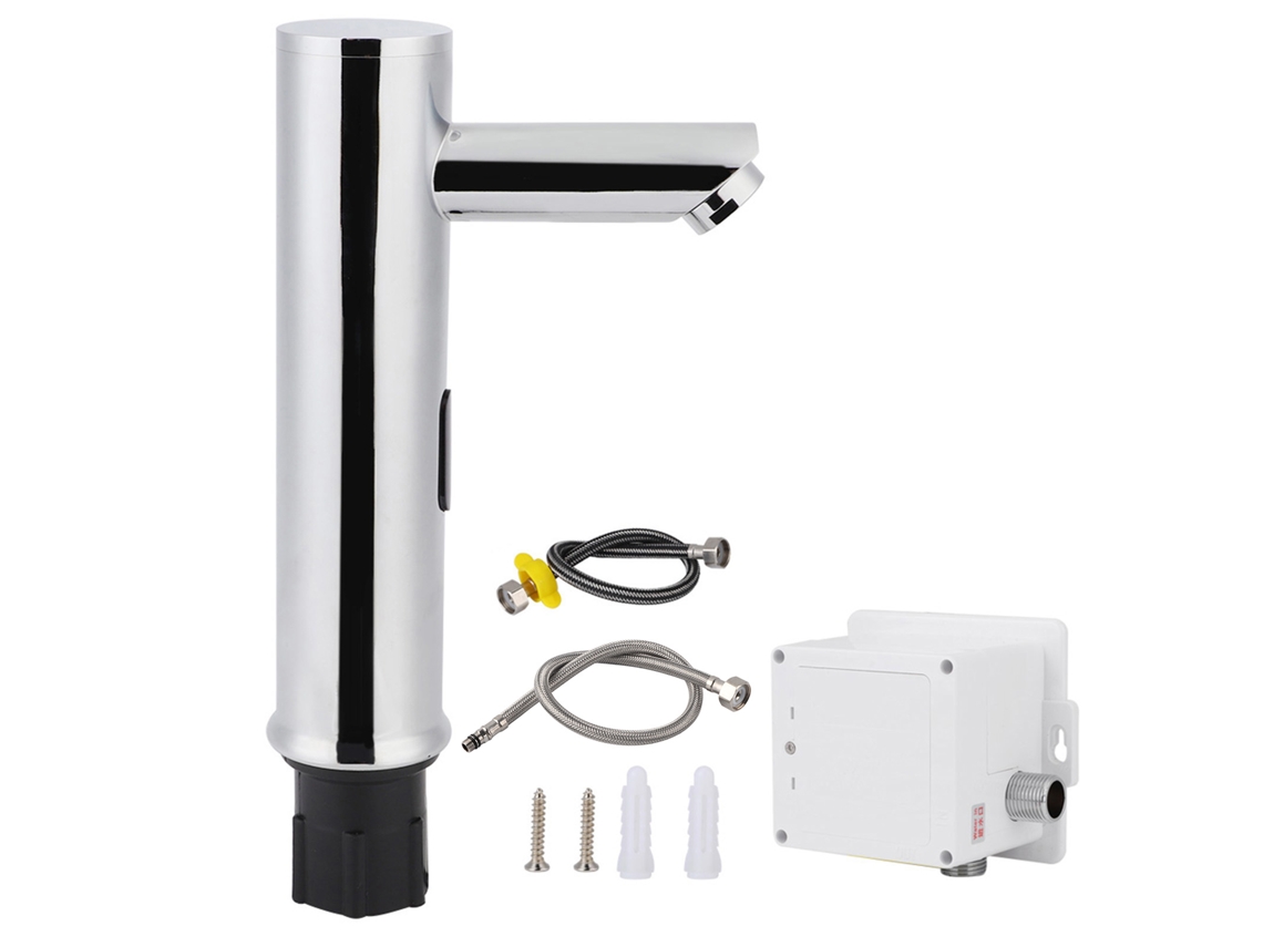 Grifo automático con sensor sin contacto para baño, 20 cm, G1/2"