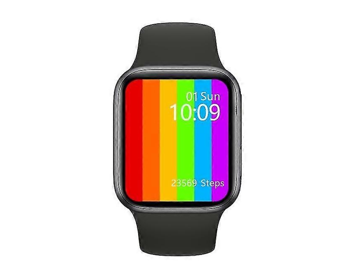 Reloj inteligente para mujer Serie 6 con pantalla completa de 1,75/1,58 pulgadas y Bluetooth Ly Ebike (negro)