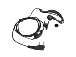 Auriculares PTT con gancho para radio walkie-talkie de 2 pines