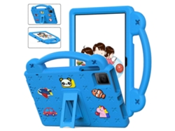 Funda para tableta Tcl Tab 10 Gen 2 T Mobile Revvl Tab, cubierta de EVA con patrón suave, soporte y correa, azul claro Hengrongshen