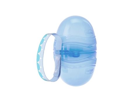 Porta-Chupetes CHICCO Physiosoft Azul Silicona 0 6 Meses