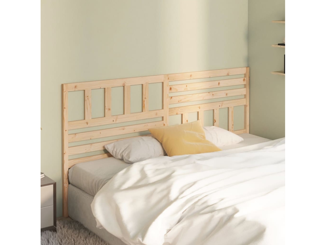 Cabecero De Cama Madera Maciza De Pino 206x4x100 Cm