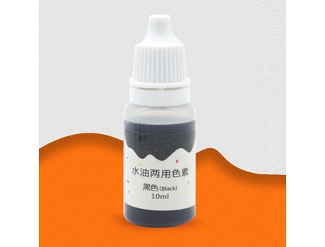 Pigmentos de teñido anudado de jabón hechos a mano 10ml - pigmento líquido de color base seguro y no tóxicoNegro SLOWMOOSE