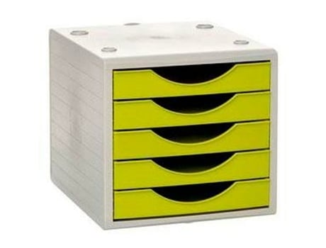Archivador Modular Archivo 2000 ArchivoTec 5 cajones Verde Claro (34 x 27 x 26 cm)