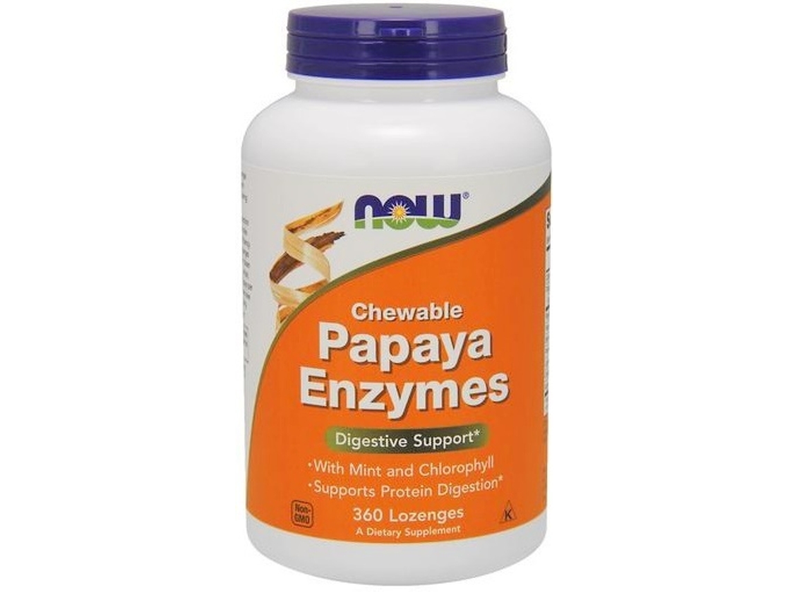 Papaya Enzyme 360 Lozenges NOW FOODS