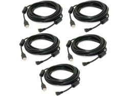 Cables De Datos Mini Usb Tipo B De 5 Pines Macho Rectos En Ángulo De 90 Grados A 2.0 Con Núcleo De Ferrita
