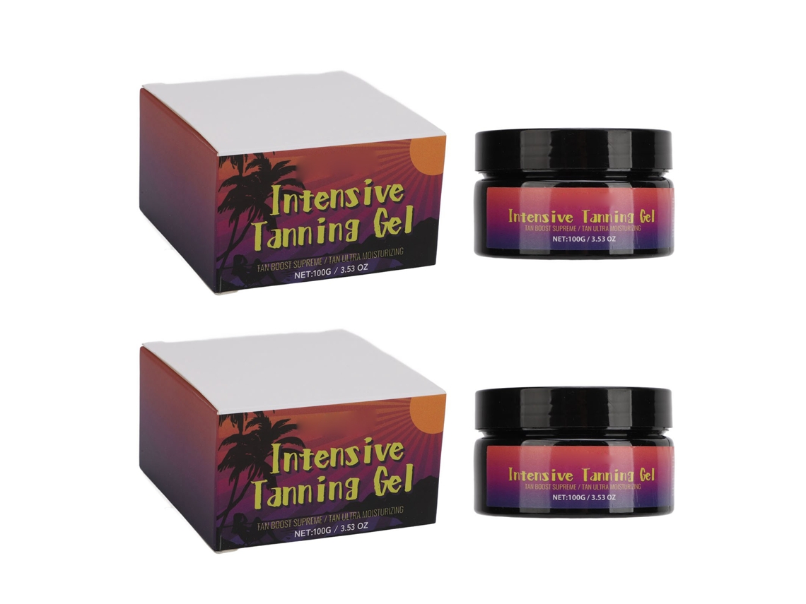 2 Unidades de 100g de Gel de Bronceado Intensivo Hidratante Sin Sol con Vitamina E y Antioxidantes