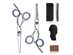 Kit de tijeras de corte de cabello 2026 con funda y peine - Tijeras de entresacar profesionales - Herramientas para uso en salones de belleza y en el hogar.