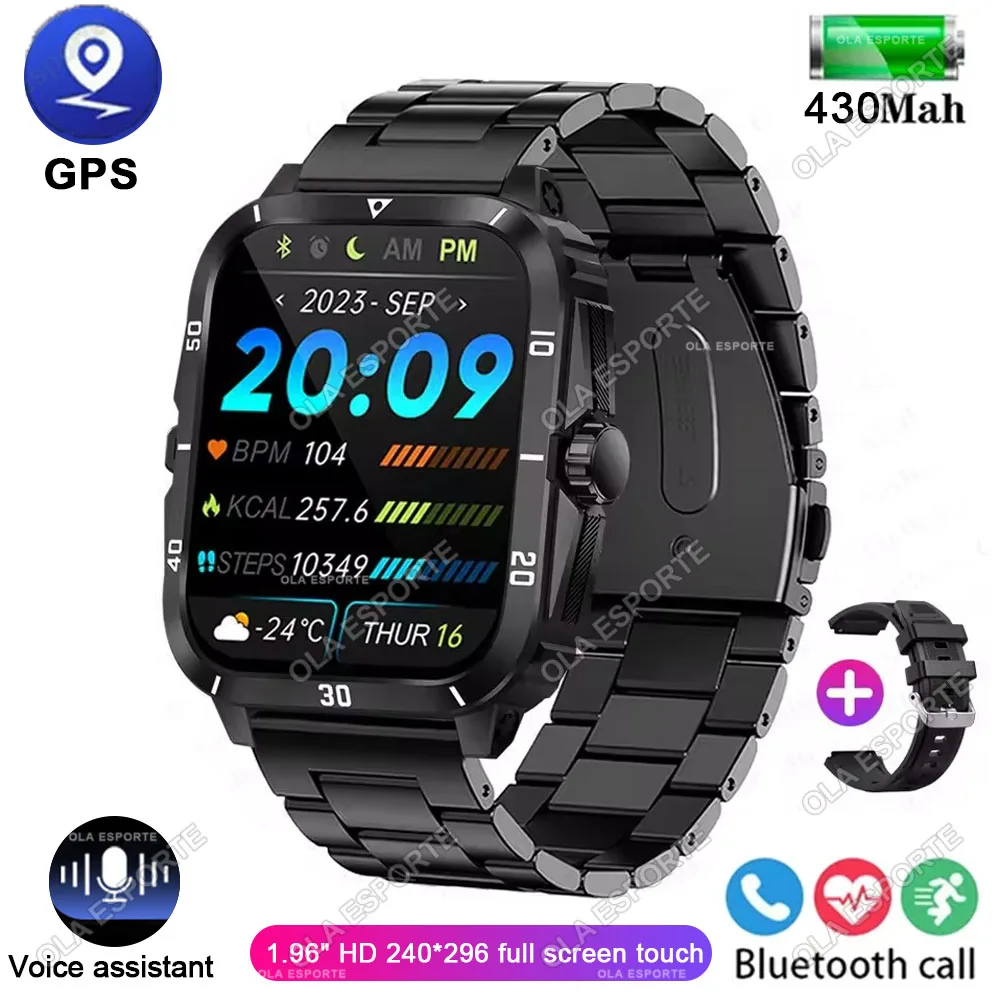 Smartwatch À Prova D'água, Rastreador De Atividades Físicas Com Gps Para Uso Externo, Bateria De 400mah