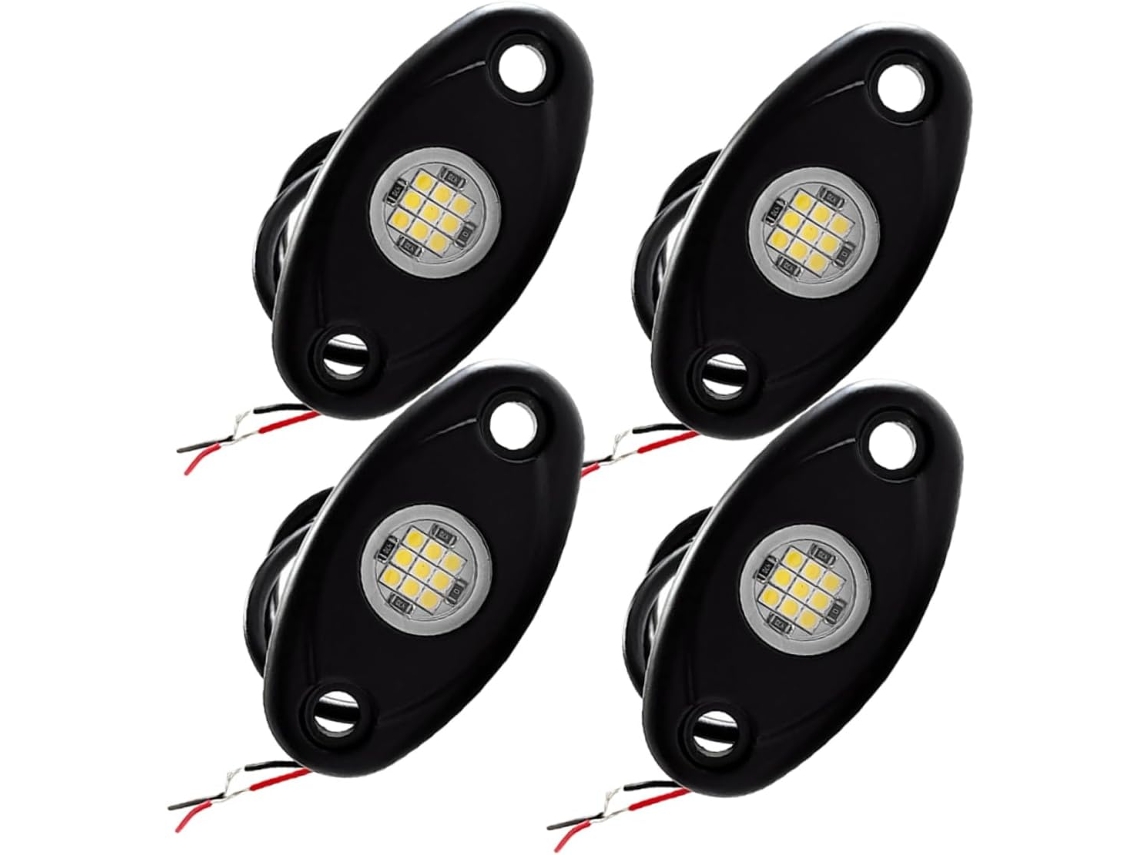 Kit De Iluminación Con Chasis De Aleación De Aluminio, Protección Ip67, 4 Led Para Exteriores.