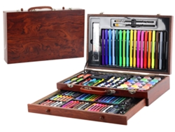 Set de arte en maleta de madera con 123 elementos B.active