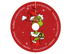 Falda para árbol de Navidad de 112 cm – Decoración navideña suave con collarín para árbol de estilo rústico (Estilo G)