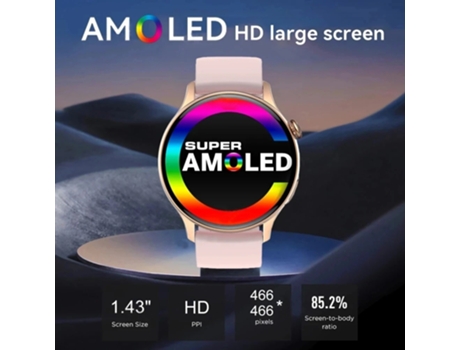 Smartwatch hombres 466*466 1,43 pantalla HD siempre muestra la hora Bluetooth llamada IP68 impermeable deportes reloj inteligente mujeres VEANXIN