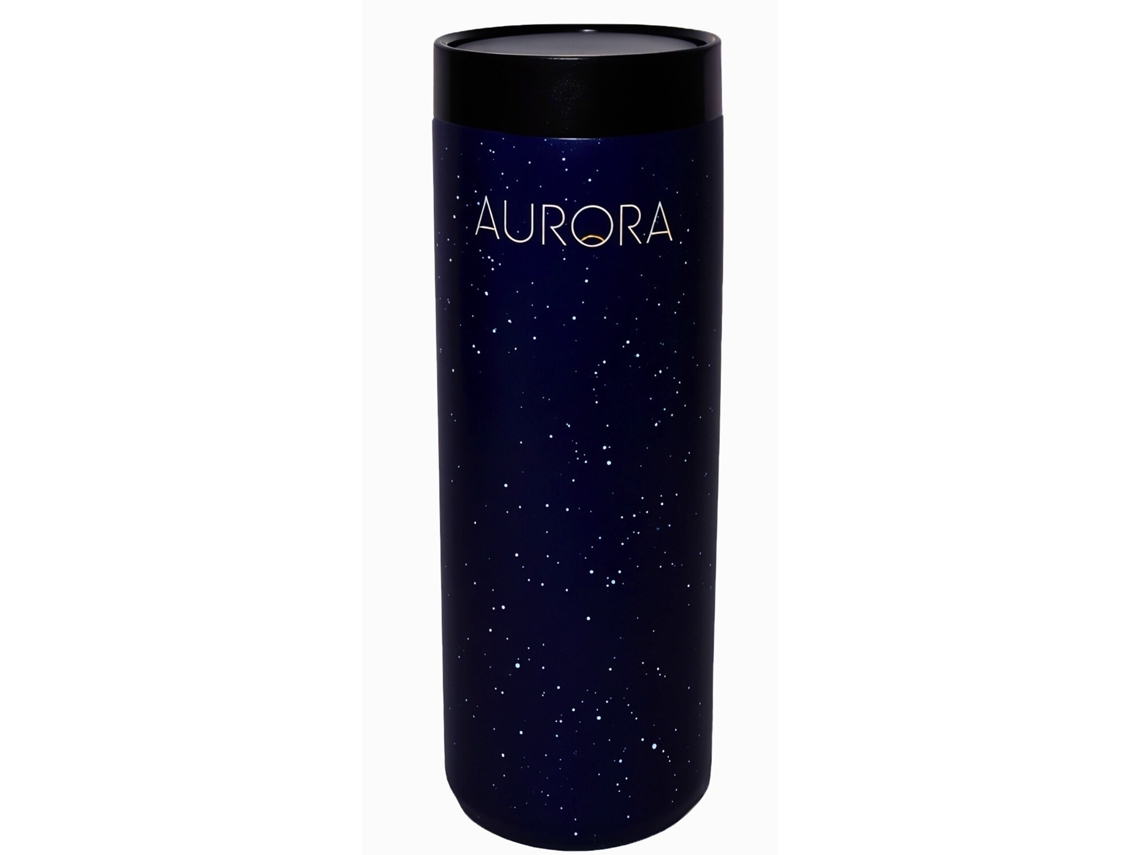 Taza térmica Aurora 500ml: Vaso de Viaje Térmico para café, té, agua o zumos, en acero inoxidable. Mantiene el calor durante 6 h y frío 12 h – Azul