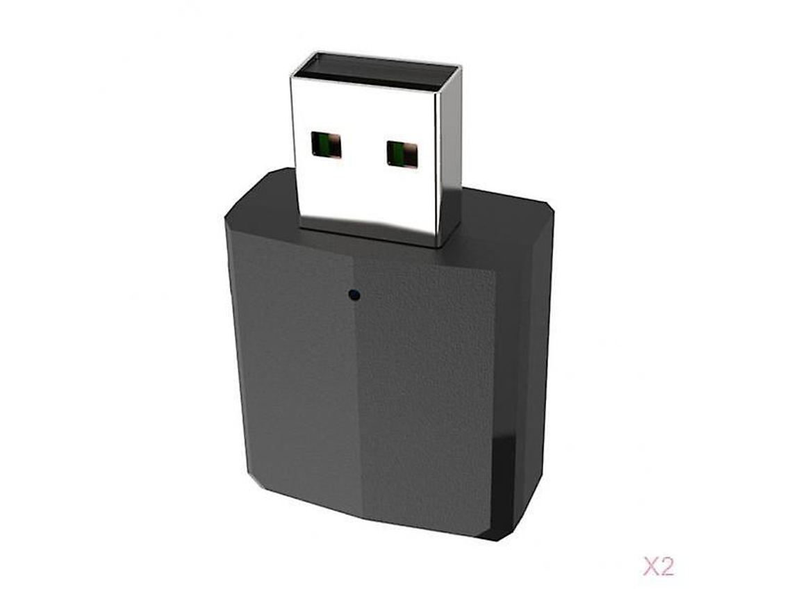 Adaptador USB Bluetooth 5.0 (2 unidades) Transmisor Receptor de Audio Negro Rosewell