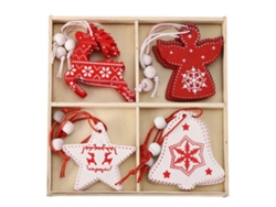 Adornos de madera para el árbol de Navidad - Regalos - Worten