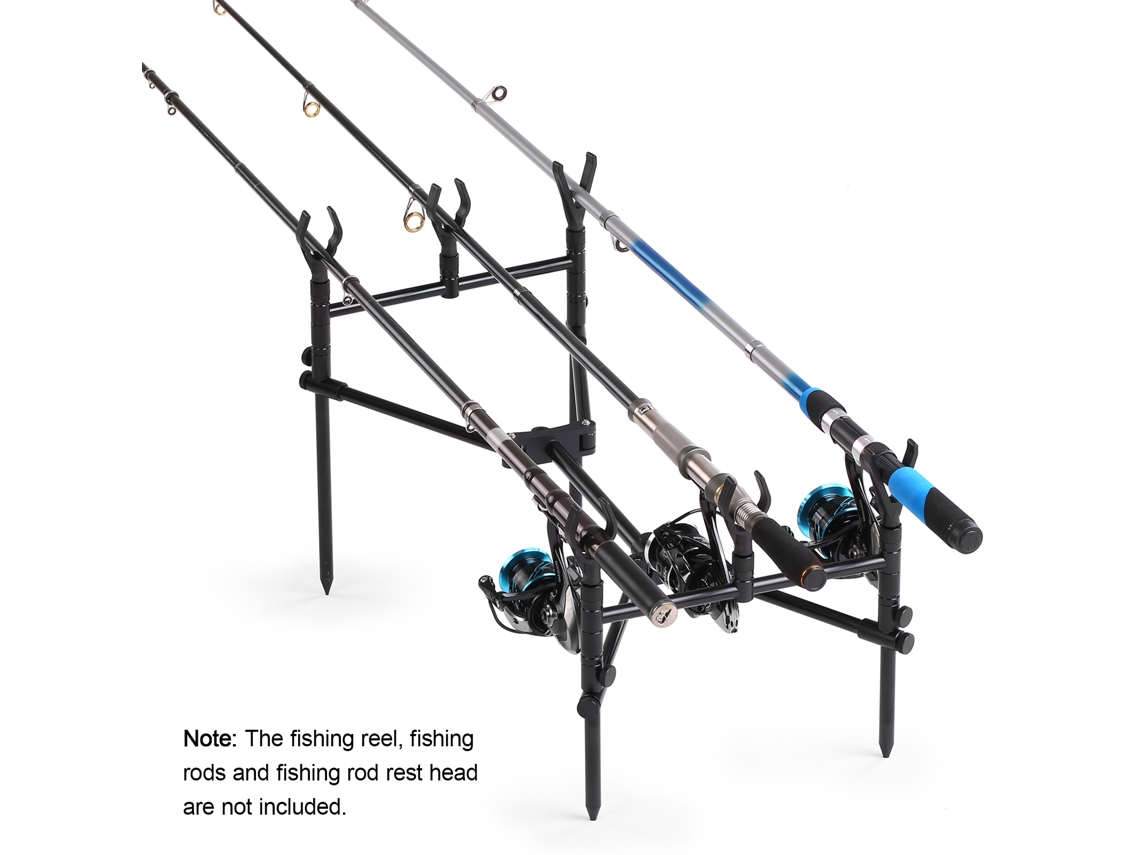 Soporte Desmontable Para Cañas De Pesca Con Barra, Cabeza Reposo Y Bolsa De Transporte Plegable