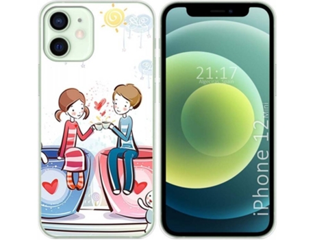 Carcasa iPhone 12 Mini (5.4) TUMUNDOSMARTPHONE Café Multicolor