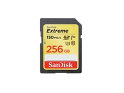 Tarjeta de memoria SDXC Sandisk Extreme Plus de 256 GB, 190 MB/s de lectura y 130 MB/s de escritura
