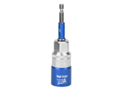 Llave De Vaso Universal De 9-21 Mm Con Adaptador Para Taladro, Acero Cromo-vanadio, Azul.