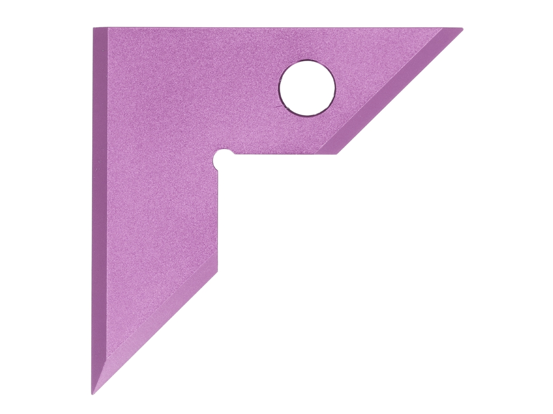Regla triangular de aluminio (posicionamiento preciso de 45 a 90 grados)
