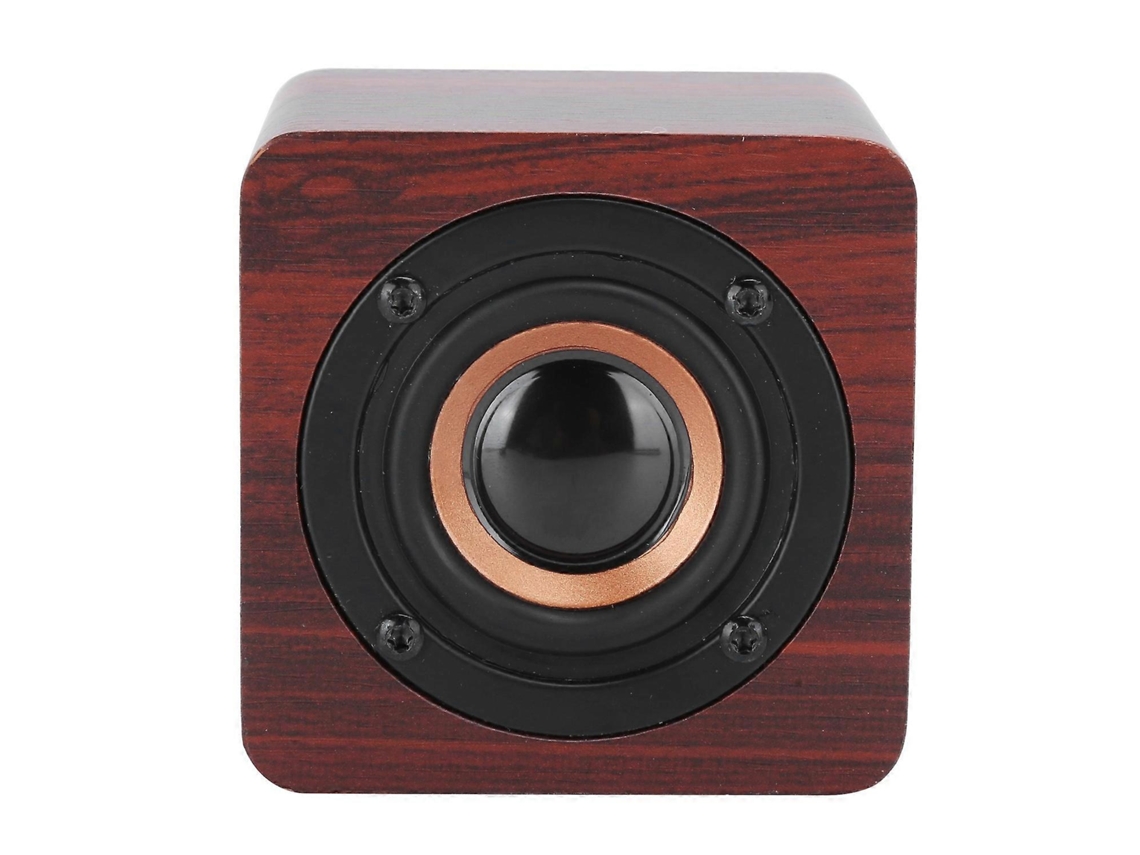 Mini altavoz Bluetooth portátil de madera, inalámbrico, sistema de sonido de 3 W, altavoz para exteriores, cama de madera, Yunzii
