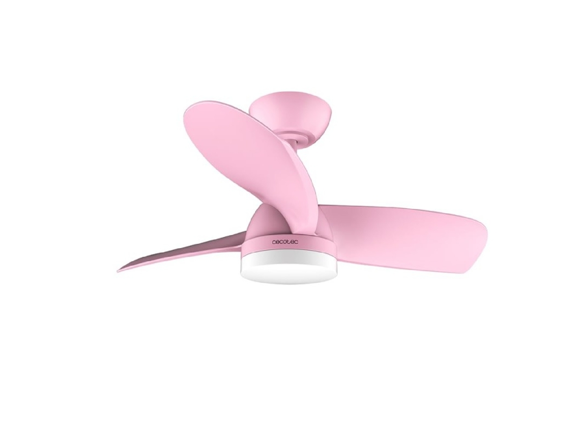 Cecotec Ventilador De Techo Con Luz Energysilence Aero 3050 Pink. 35 W, Motor Dc, Diámetro 36” Con Luz Led, Mando A Distancia