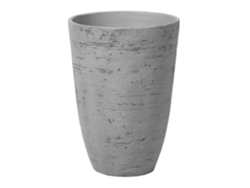 Maceta pequeña BELIANI Camia de Mezcla de piedra Gris 35x35x50