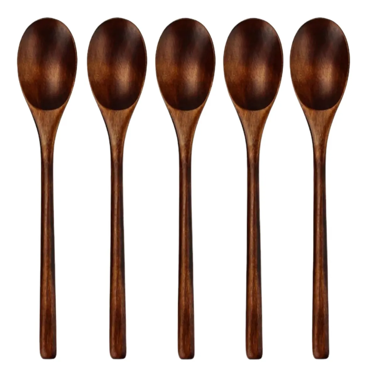 Cucharas soperas de madera de estilo oriental para comidas slowmoose