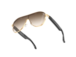 Gafas inteligentes Eifson A17 con videollamadas, traducción con IA y audio Bluetooth (doradas)
