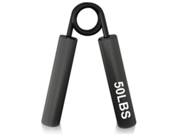 Entrenador de fuerza de agarre de metal Mdug (negro, 50 lb)