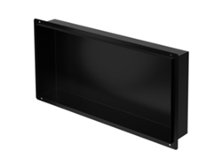 Nicho de ducha 60x30 cm Acero inoxidable negro Marco oculto Nicho de pared Estante de ducha LUXEBATH
