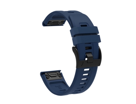Correa de Silicona 26mm hebilla de liberación rápida para Garmin Fenix 7X - azul marino