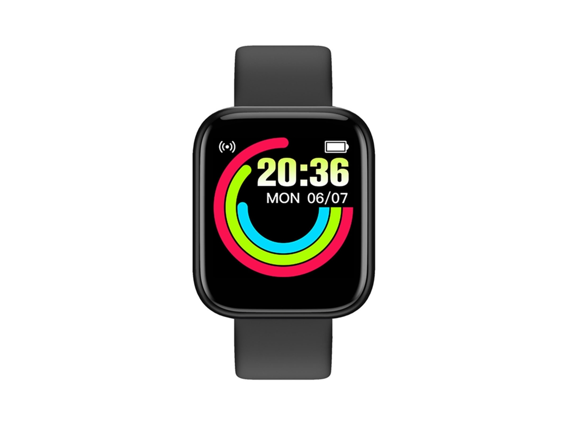 Pulsera Deportiva Inteligente Y68 Pantalla Ips De 1.44 Pulgadas Monitor De Ritmo Cardíaco Y Presión Arterial Impermeable Bluetooth 4.0
