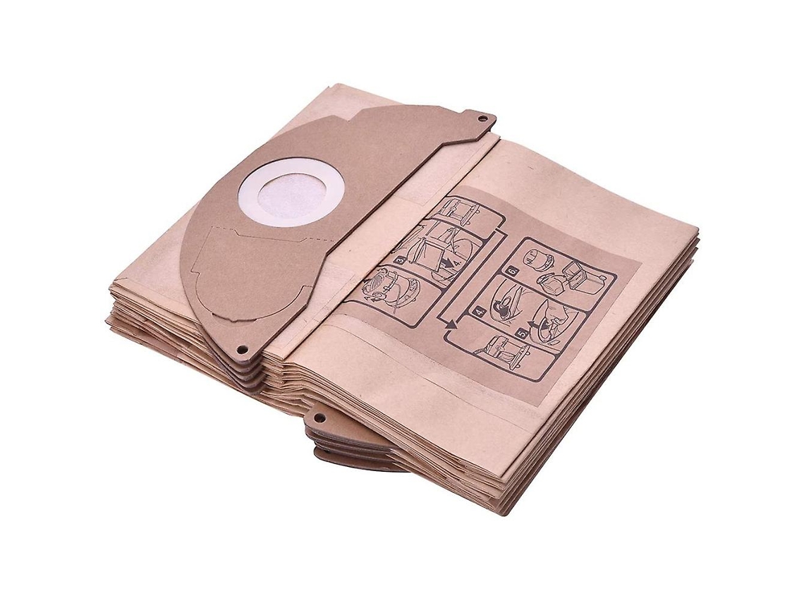Pacote com 10 sacos de filtro a vácuo para karcher a2000 a a2099