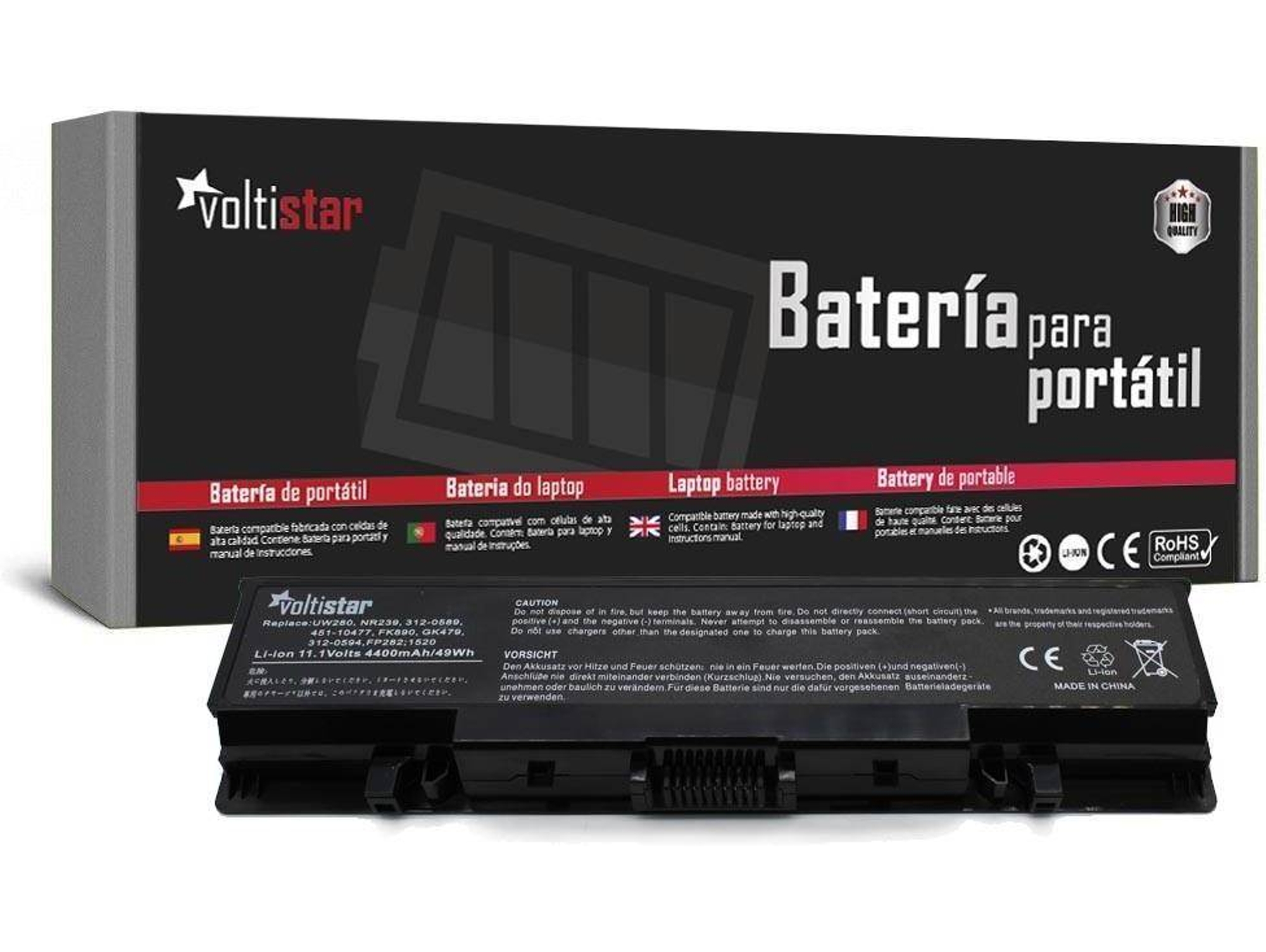 Batería para Portátil VOLTISTAR Dell Inspiron 1720