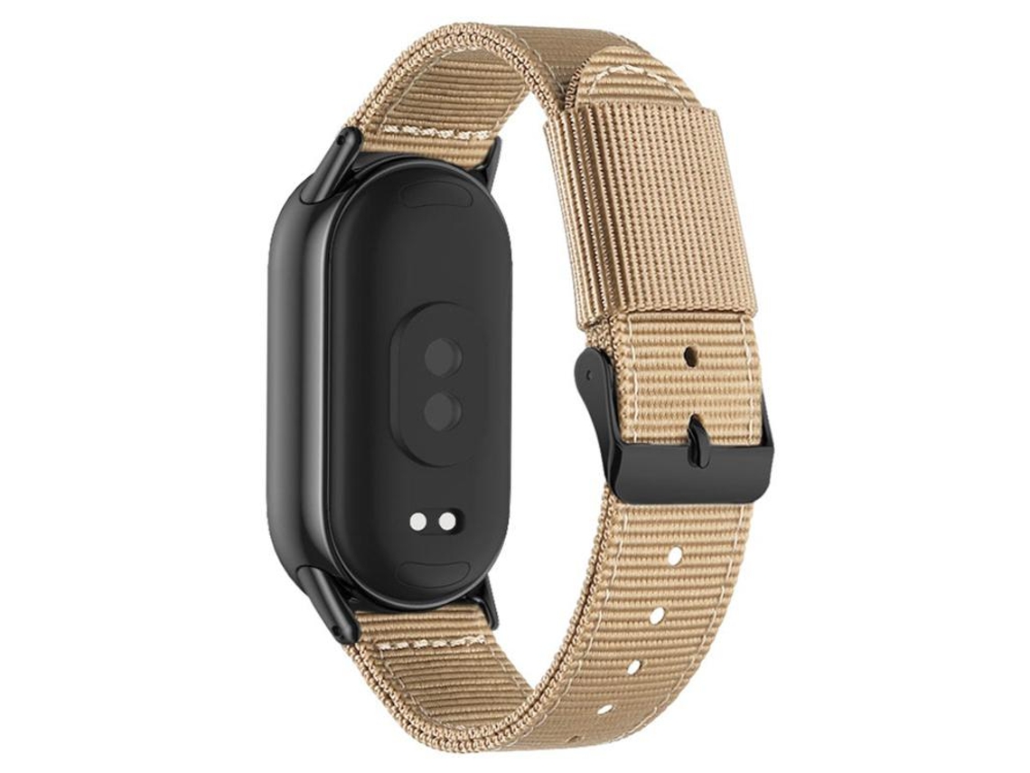 Pulsera para Xiaomi Smart Band 10/9/8 - Nailon trenzado - Hebilla negra