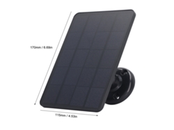 Cargador Micro Usb Con Panel Solar De 4 W Para Cámaras De Seguridad Exteriores Y Dispositivos De Bajo Consumo.