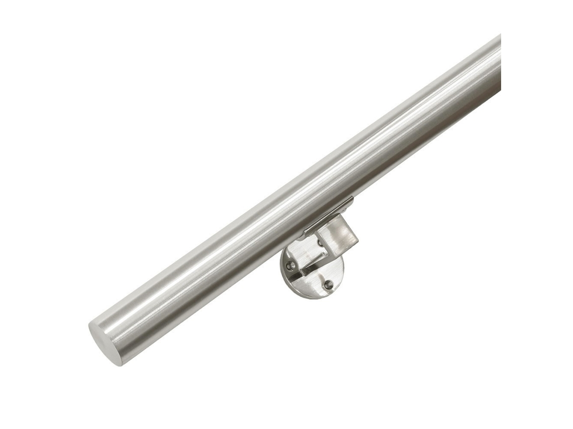 Pasamanos Inox Cepillado 100 cm 2 soportes IVOL