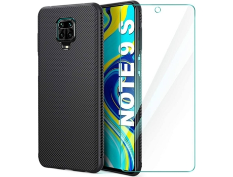 Carcasa Xiaomi Redmi Note 9S HONGWE. Negro