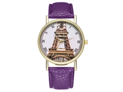 Elegante Reloj De Pulsera Unisex De Cuarzo, Estilo Casual, Ideal Como Regalo (morado).