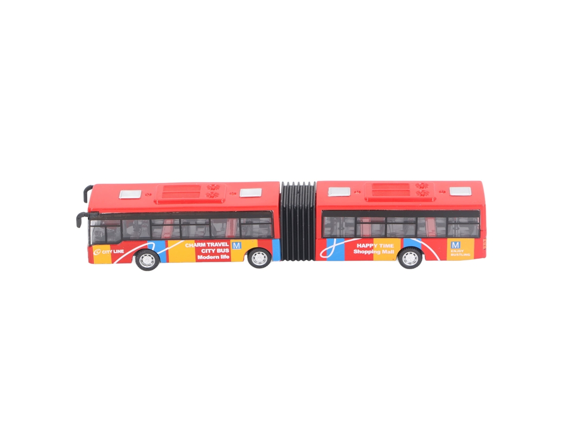 2026-modelo De Autobús De Aleación De Largo Extendido Con Función De Retroceso Estructura Sólida Educativo Juguete Rojo