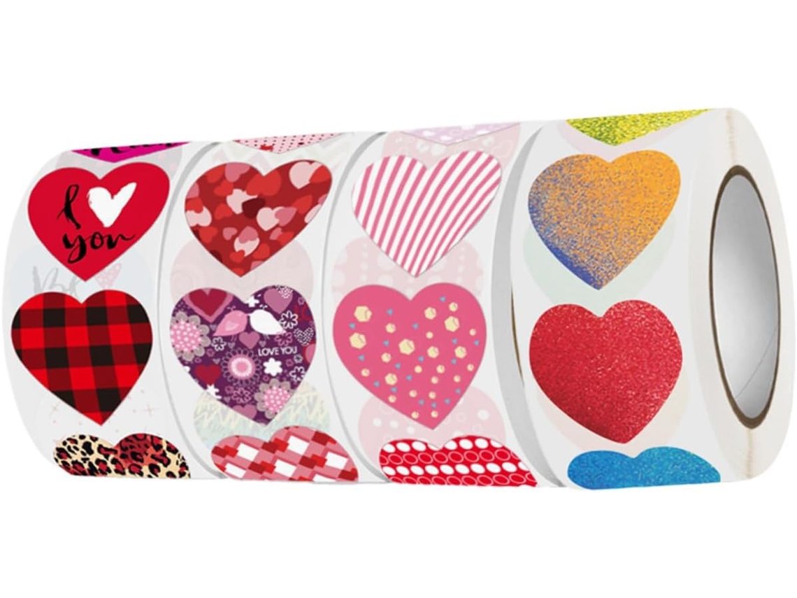 Besportble Pegatinas De Corazones Para El Día San Valentín Alipis Y Recortes Bolsas Dulces Regalo