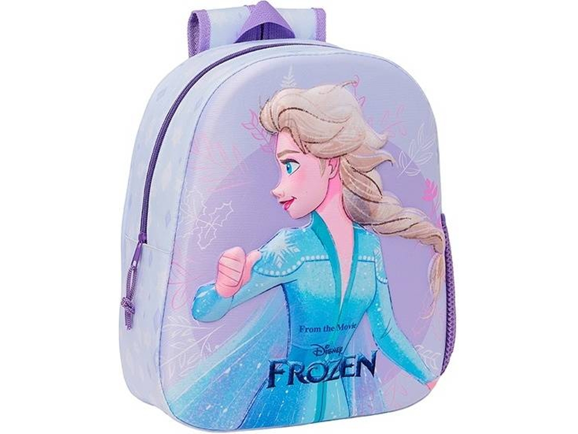 Mochila 3D FROZEN Lilás (27 x 33 x 10 cm)