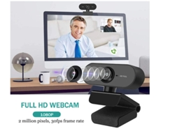Cámara web Full HD 1080P con micrófono para PC, portátil, escritorio, Mac, Plug and Play con cubierta de privacidad, cámara USB negra Bestvite