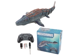 Walshlxq-dinosaurio Mosasaurio Simulado Con Control Remoto Inalámbrico 2.4g, Tiburón Que Dispara Agua Y Mueve Cola Para Niños